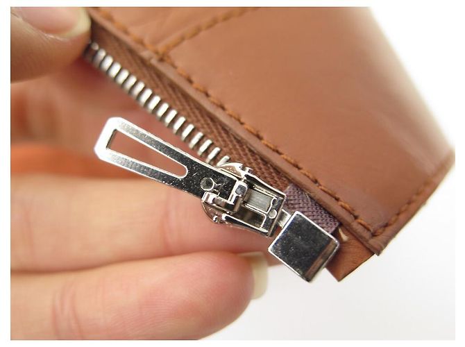 Hermès RARO TOP HALTER HERMES EN CUERO MARRÓN 36 s mirada 18 primavera 2022 Cuero Castaño - vista 7
