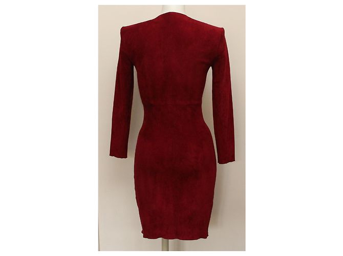 Vestido ante elástico granate JITROIS T.36 fr Roja - vista 3
