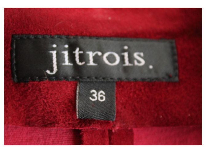 Vestido ante elástico granate JITROIS T.36 fr Roja - vista 4