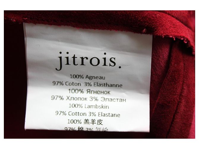 Vestido ante elástico granate JITROIS T.36 fr Roja - vista 5