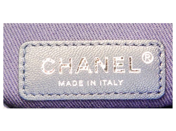 Chanel Deauville Denim-Rucksack Blau - Ansicht 8