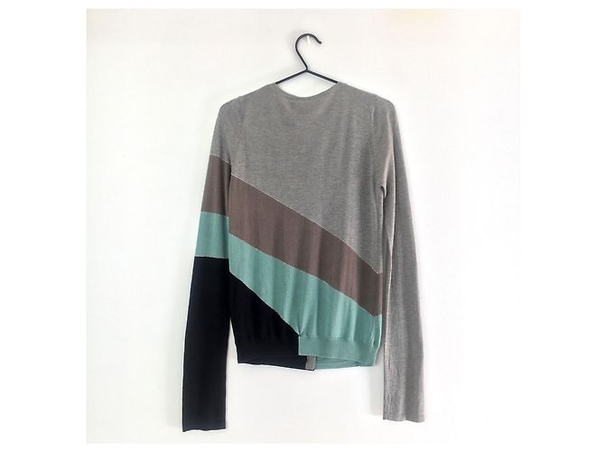 Zadig & Voltaire Strickjacke aus Seide und Kaschmir Grau - Ansicht 4