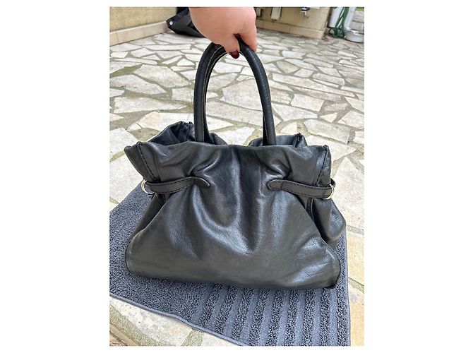Borsa Sonia Rykiel in pelle nera Nero - vista 2