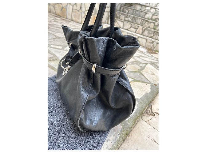 Borsa Sonia Rykiel in pelle nera Nero - vista 5