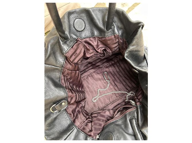 Borsa Sonia Rykiel in pelle nera Nero - vista 7