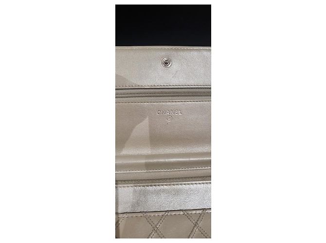 Wallet On Chain Chanel BILLETERA CON CADENA BLANCO BEIGE - vista 8