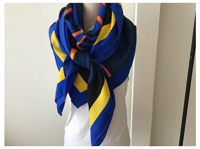 Hermès "Caballo en la portada" Azul marino - vista 3