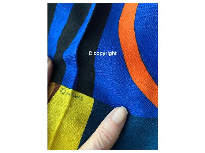Hermès "Caballo en la portada" Azul marino - vista 6
