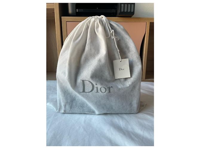 Tela média Lady Dior Preto Gold hardware - vista 9
