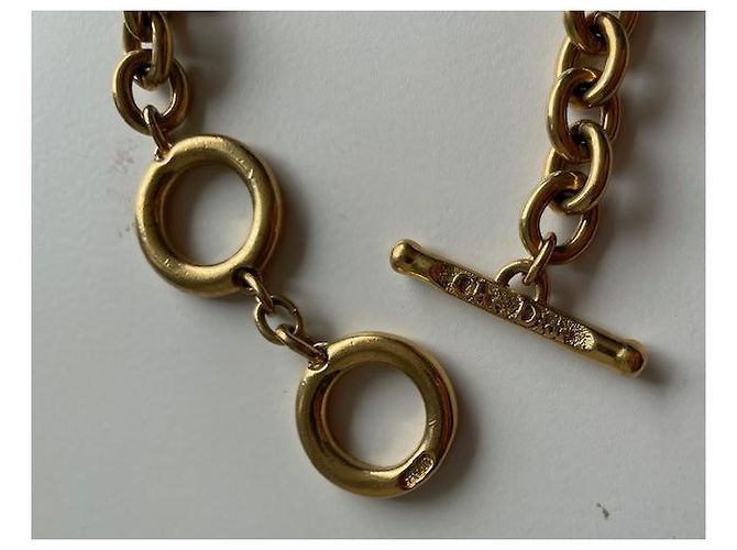 Collana Christian Dior placcata in oro con ciondoli Gold hardware - vista 5