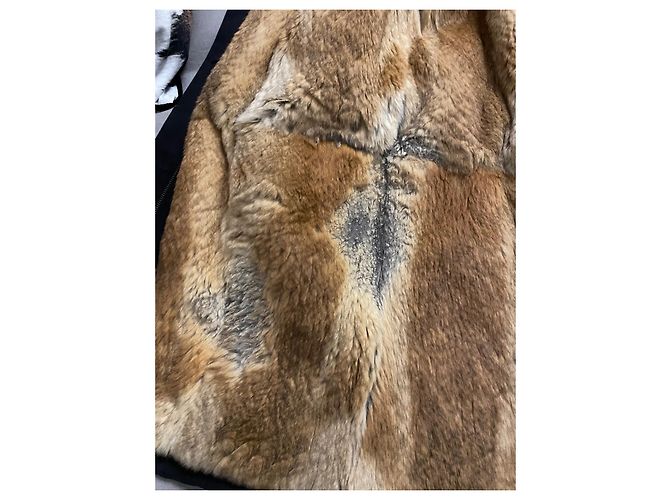 Parka larga Army Yves Salomon negra de algodón Negro - vista 3