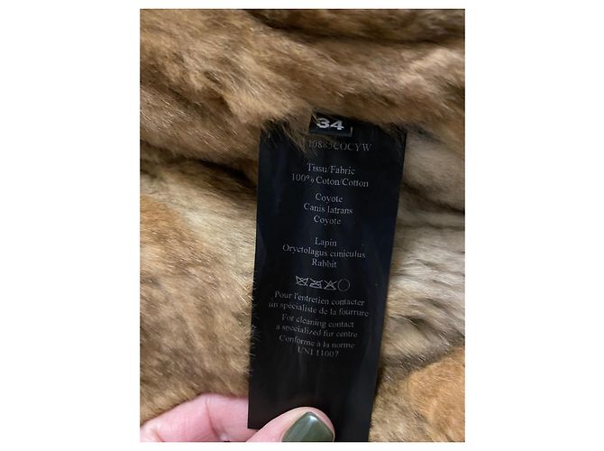 Parka larga Army Yves Salomon negra de algodón Negro - vista 5