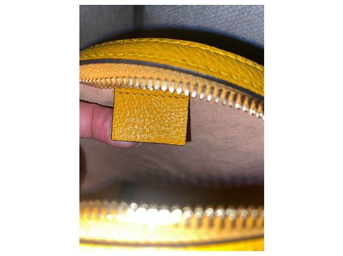 Borsa a tracolla Gucci Brown GG Supreme Round Flora Ophidia Marrone Beige Giallo - vista 4