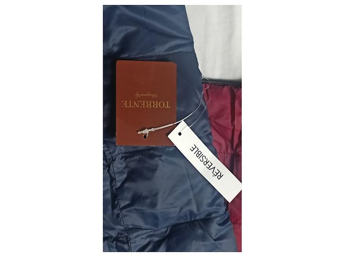 Torrente Plumífero Reversible Azul Rojo Oscuro Burdeos - vista 6