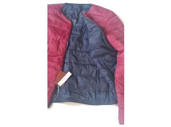 Torrente Plumífero Reversible Azul Rojo Oscuro Burdeos - vista 7