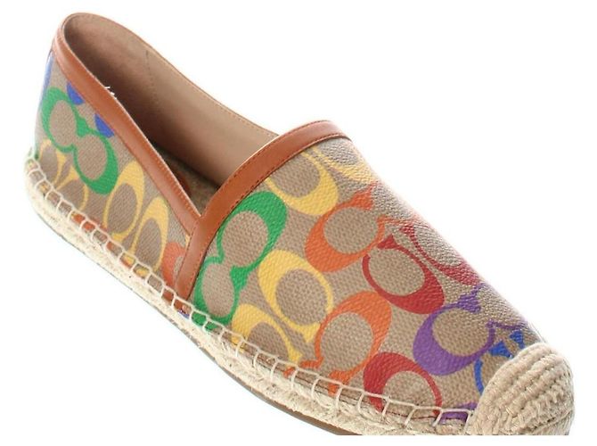 Espadrillas Coach in pelle e pelle vegana multicolore - vista 2