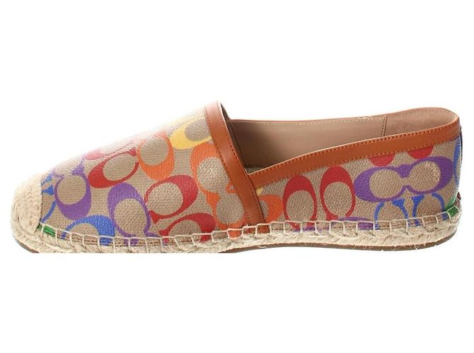 Espadrillas Coach in pelle e pelle vegana multicolore - vista 3