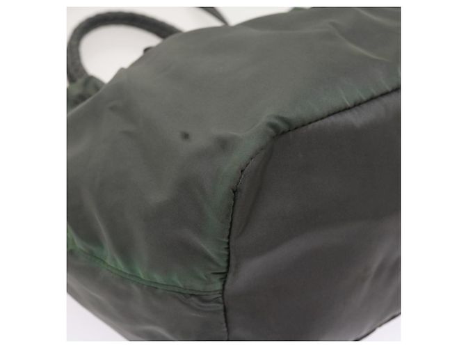Borsa a mano Prada in nylon 2modo Grigio Auth 54970 Marrone - vista 13