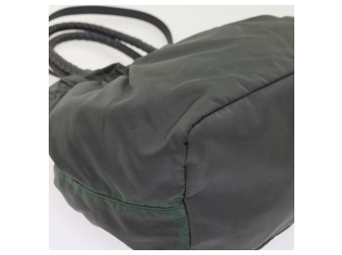 Borsa a mano Prada in nylon 2modo Grigio Auth 54970 Marrone - vista 15
