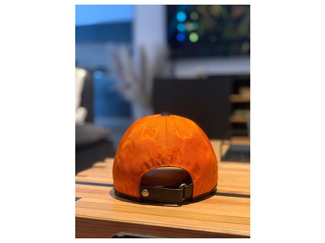 Cappellino Gucci Off The Grid Arancione - vista 4