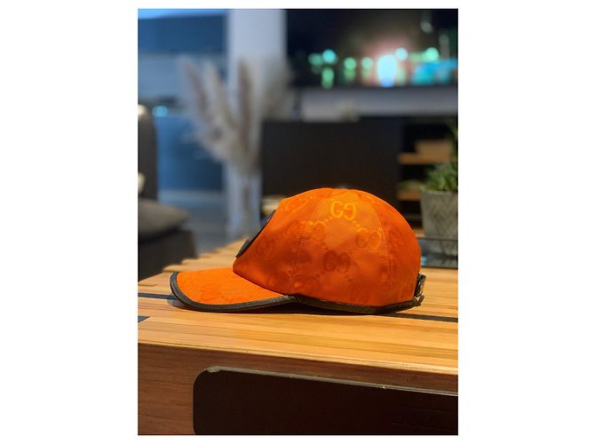 Cappellino Gucci Off The Grid Arancione - vista 5
