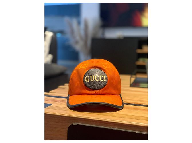Cappellino Gucci Off The Grid Arancione - vista 6