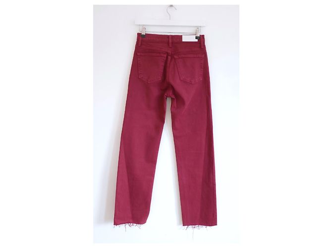 Re/Done RE/Fertig sind kurze rote Jeans - Ansicht 4