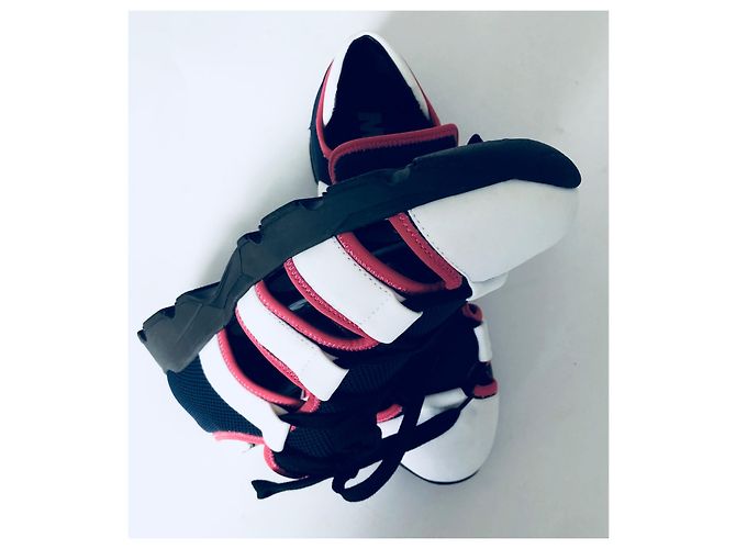Marni Cutout Sneaker Rosa Weiß Blau Pink Marineblau - vista 15