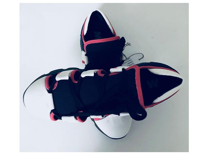 Marni Cutout Sneaker Rosa Weiß Blau Pink Marineblau - vista 16