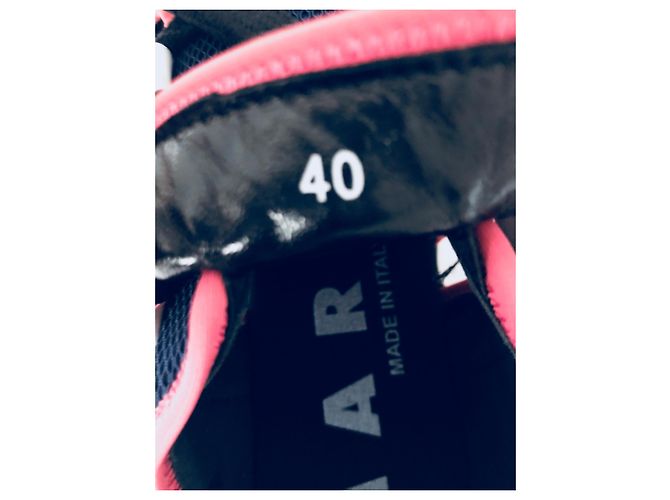 Marni Cutout Sneaker Rosa Weiß Blau Pink Marineblau - vista 5
