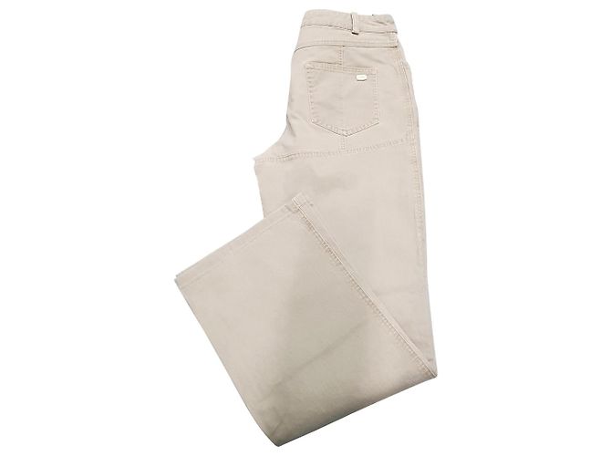 Chanel Jeans Baumwolle Beige Grau 38 - Ansicht 11