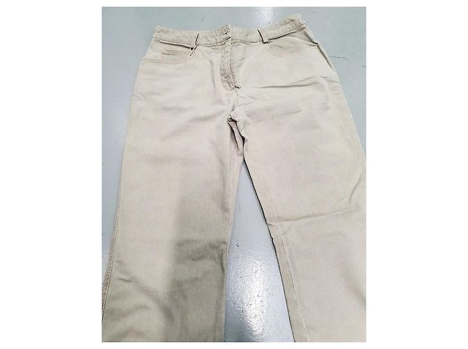Chanel Jeans Baumwolle Beige Grau 38 - Ansicht 7