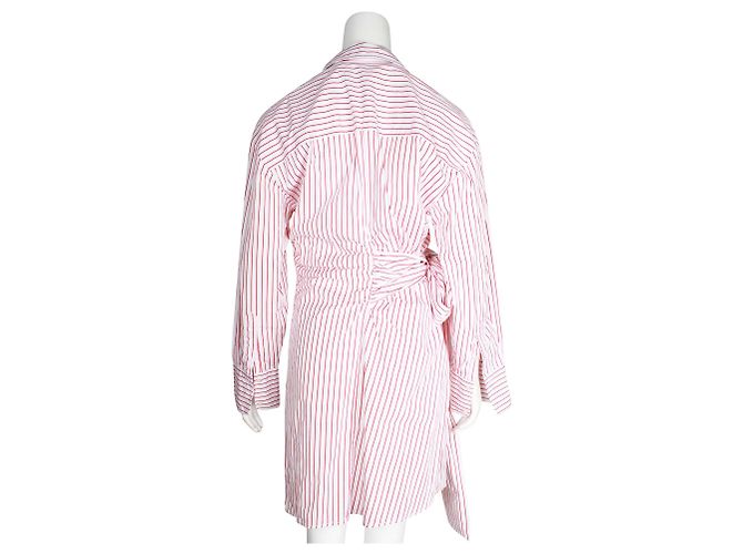 Msgm Mini-robe à rayures rouges - vue 3