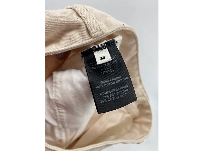 Isabel Marant Etoile Jeans Isabel Marant Étoile T.FR 36 Denim - Jeans Beige - vista 4