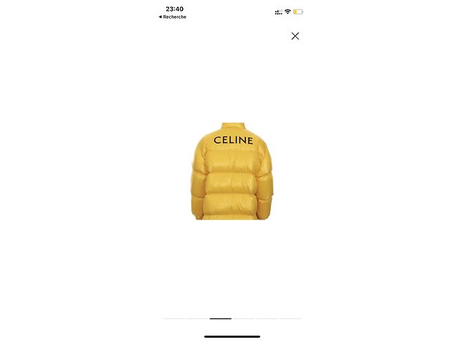 Céline Celine Short Down Jacket Yellow - view 3