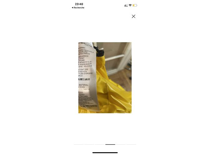 Céline Celine Short Down Jacket Yellow - view 4