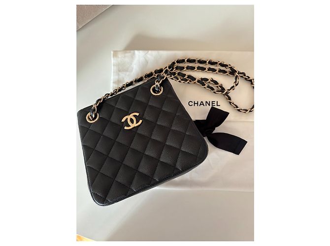Chanel Beuteltasche Schwarz - Ansicht 2