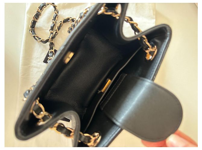 Chanel Beuteltasche Schwarz - Ansicht 7
