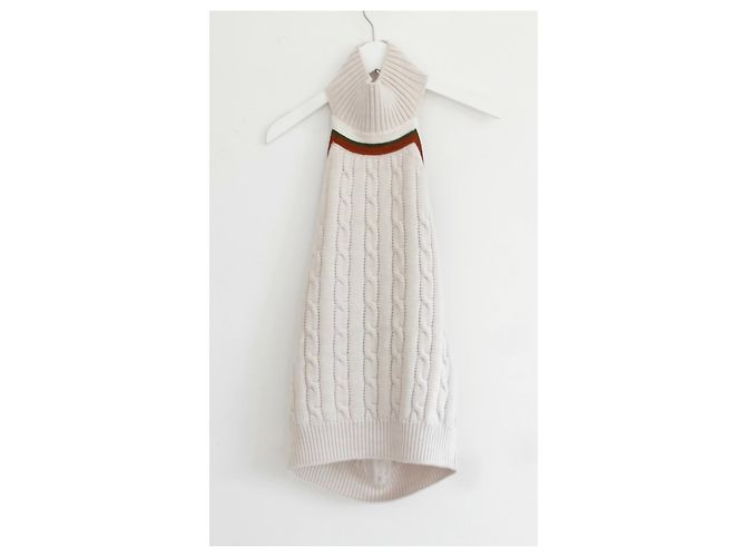Rosie Assoulin Hold My Bolero Cabrio-Pullover. Creme - Ansicht 6