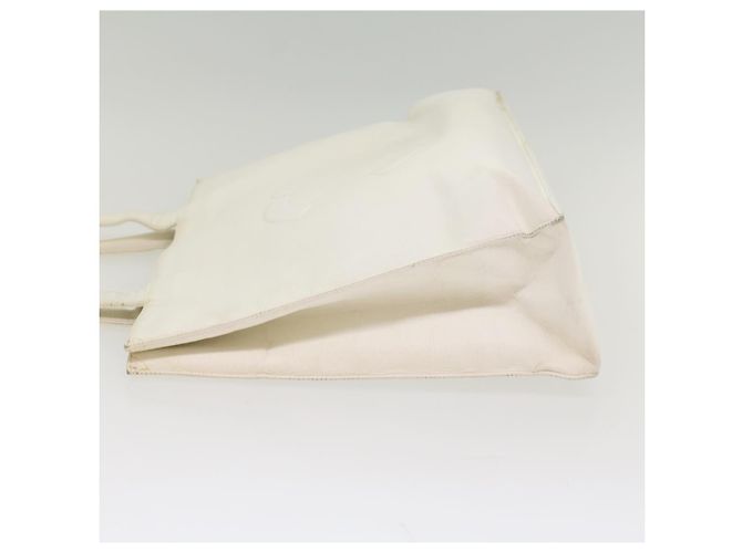 CHANEL Einkaufstasche Caviar Skin White CC Auth bs8320 Weiß - Ansicht 4