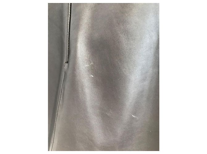 Faldas CARVEN T.Internacional L Cuero Negro - vista 4
