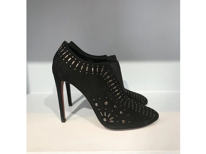 Alaïa Stivaletti ALAIA T.EU 39 Camoscio Nero - vista 3
