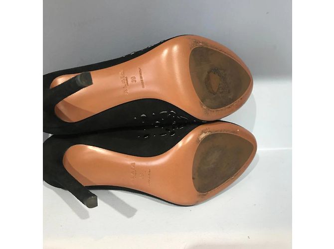 Alaïa Stivaletti ALAIA T.EU 39 Camoscio Nero - vista 6
