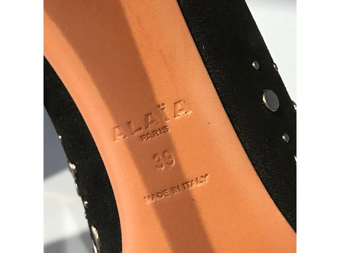 Alaïa Stivaletti ALAIA T.EU 39 Camoscio Nero - vista 7