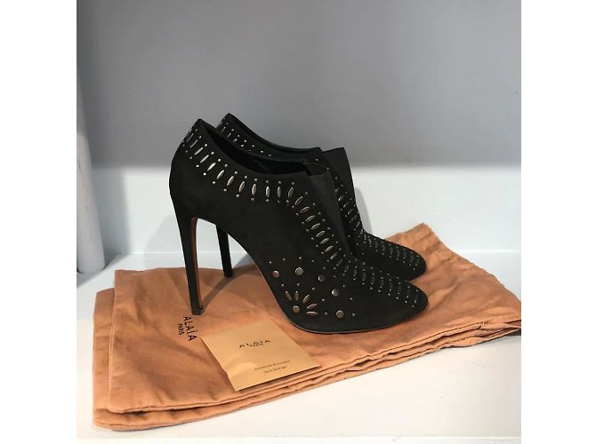 Alaïa Stivaletti ALAIA T.EU 39 Camoscio Nero - vista 8
