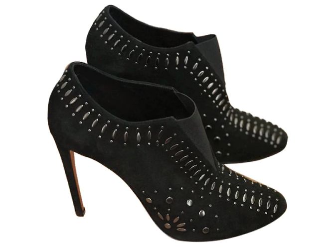 Alaïa Stivaletti ALAIA T.EU 39 Camoscio Nero - vista 9