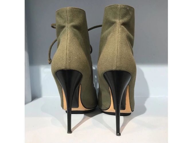 GIUSEPPE ZANOTTI Stivaletti T.EU 38.5 Tessuto Cachi - vista 4