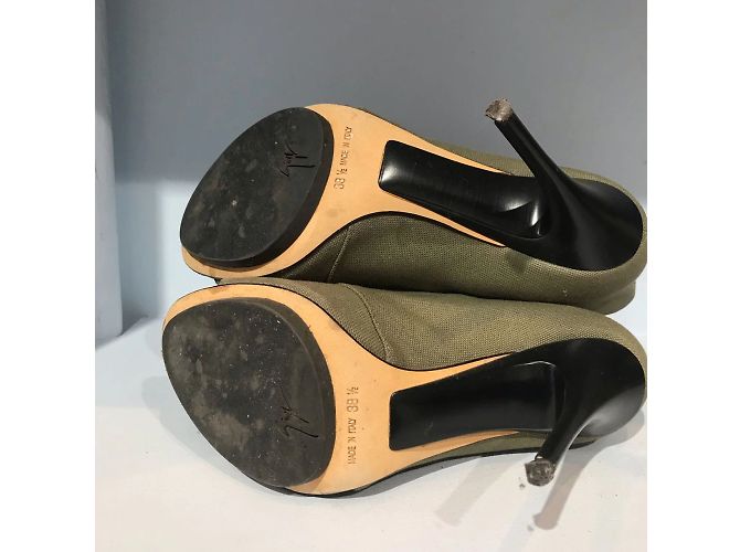 GIUSEPPE ZANOTTI Stivaletti T.EU 38.5 Tessuto Cachi - vista 5