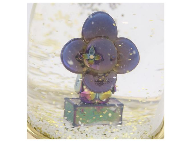 LOUIS VUITTON Vivienne Snow Globe VIP Limited Or Clair R97453 Auth LV 53406A Doré - vue 10