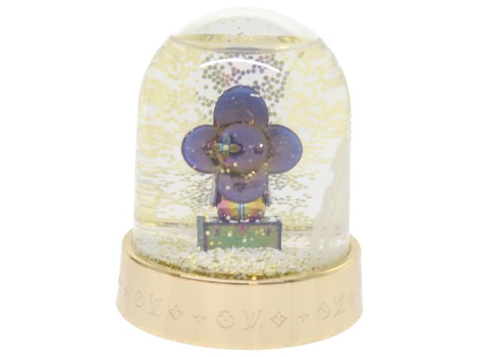 LOUIS VUITTON Vivienne Snow Globe VIP Limited Or Clair R97453 Auth LV 53406A Doré - vue 13